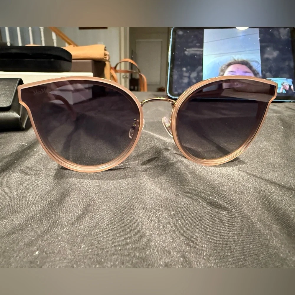 MaxMara Women's Mm Ilde lii Cat Eye Sunglasses Gold Copper
